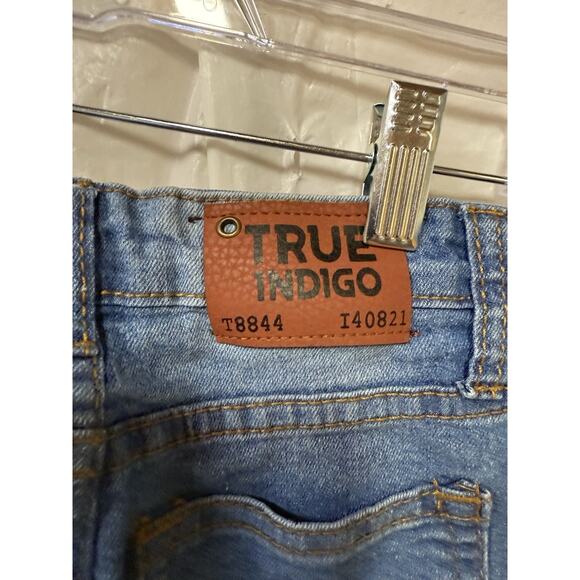 True Indigo Jeans Youth Size 6 Blue Slim Stretch Denim Straight Leg - Picture 4 of 5